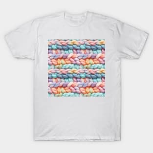 Pastel Knit Waves T-Shirt